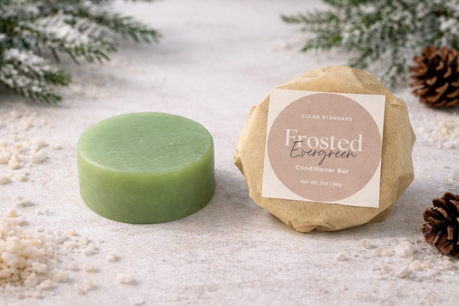 Frosted Evergreen Conditioner Bar